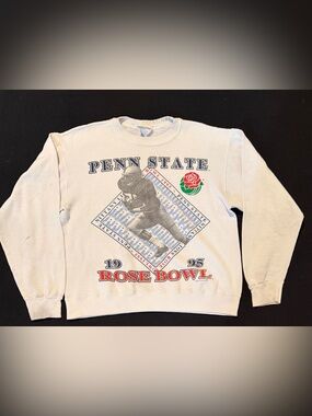 Penn State VTG Rose Bowl Crewneck Sweatshirt 1995 Size Large